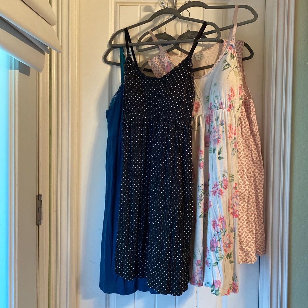 4 large nursing maternity nightgowns